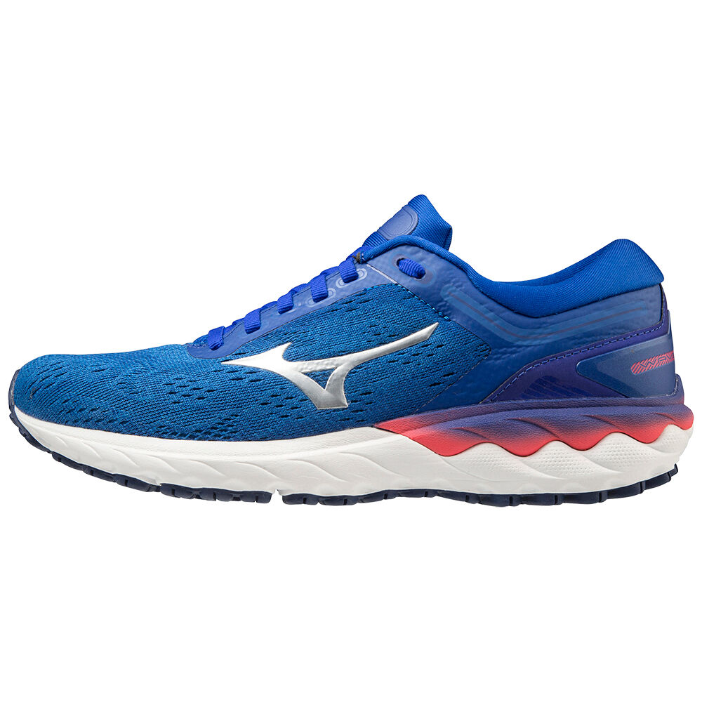 Womens Mizuno Wave Skyrise Running Shoes Blue/ Pink Philippines (BCWSPF673)